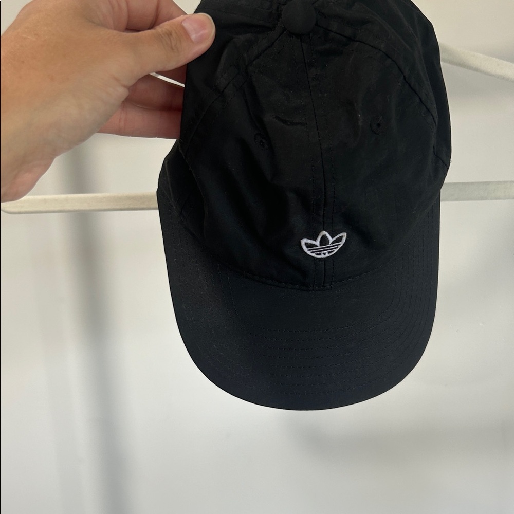 adidas Black Cap with White Logo